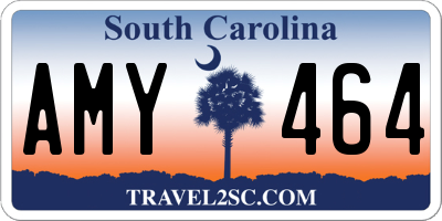 SC license plate AMY464
