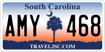 SC license plate AMY468