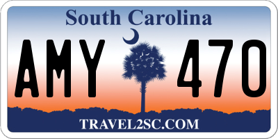 SC license plate AMY470