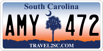 SC license plate AMY472