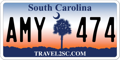SC license plate AMY474