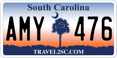 SC license plate AMY476