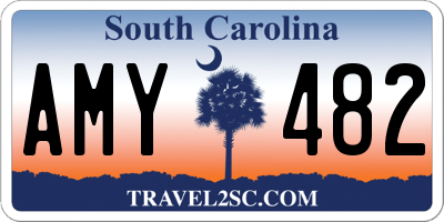 SC license plate AMY482