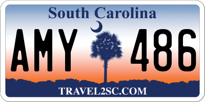 SC license plate AMY486