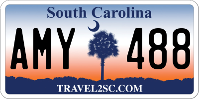 SC license plate AMY488