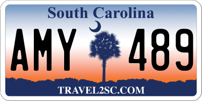 SC license plate AMY489
