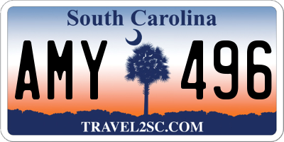 SC license plate AMY496