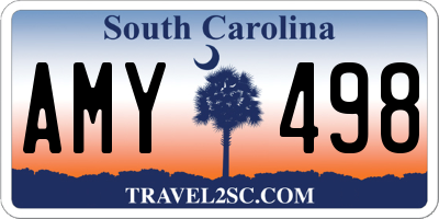 SC license plate AMY498