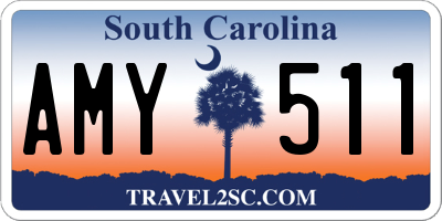 SC license plate AMY511