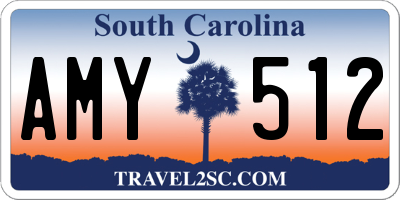 SC license plate AMY512