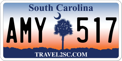 SC license plate AMY517