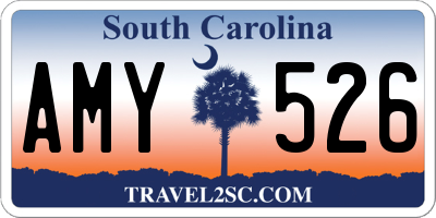 SC license plate AMY526