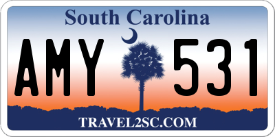 SC license plate AMY531