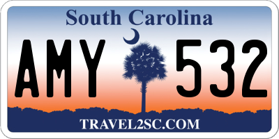 SC license plate AMY532