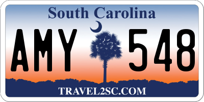 SC license plate AMY548