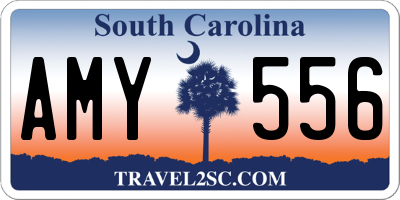 SC license plate AMY556