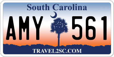 SC license plate AMY561