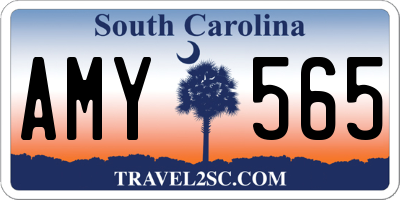 SC license plate AMY565