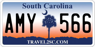 SC license plate AMY566