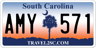 SC license plate AMY571