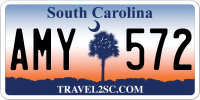 SC license plate AMY572