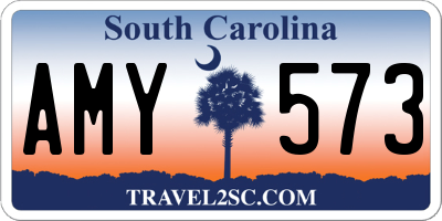 SC license plate AMY573