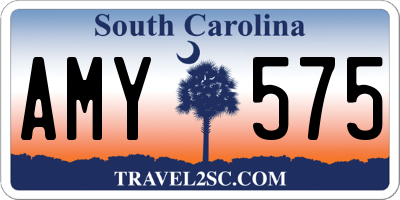 SC license plate AMY575