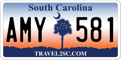 SC license plate AMY581