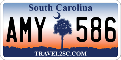 SC license plate AMY586