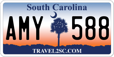 SC license plate AMY588