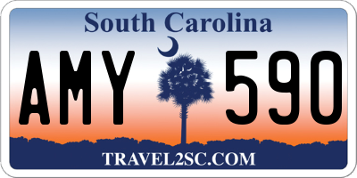 SC license plate AMY590