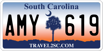 SC license plate AMY619