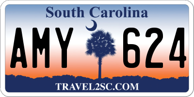 SC license plate AMY624