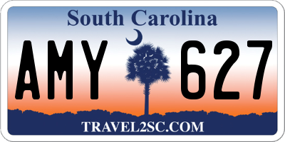 SC license plate AMY627