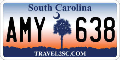 SC license plate AMY638