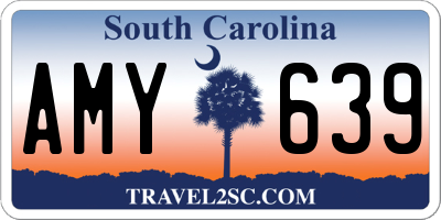 SC license plate AMY639