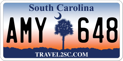 SC license plate AMY648