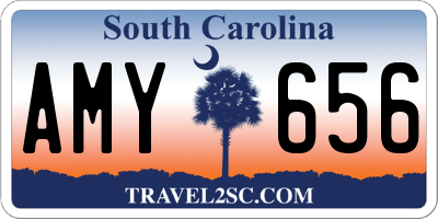 SC license plate AMY656
