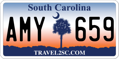 SC license plate AMY659