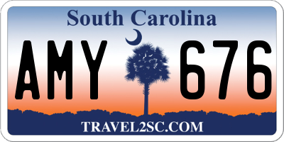 SC license plate AMY676