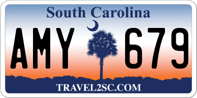 SC license plate AMY679
