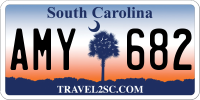 SC license plate AMY682