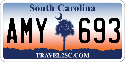 SC license plate AMY693