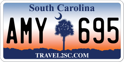 SC license plate AMY695