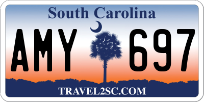 SC license plate AMY697