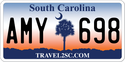 SC license plate AMY698