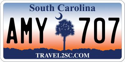SC license plate AMY707