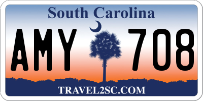SC license plate AMY708