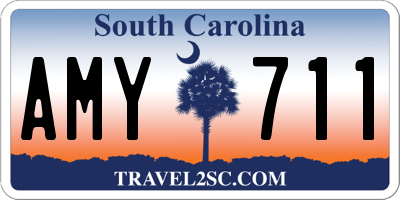 SC license plate AMY711