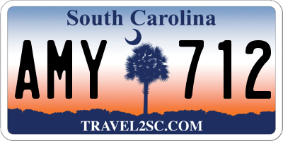 SC license plate AMY712